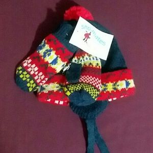 Toddler hat and mittens